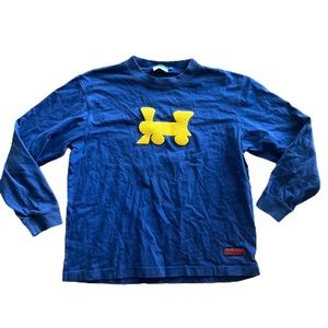 Bossini Kids Monopoly RailRoad Long Sleeve Blue Shirt - kids size 11/12